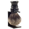 thumbnail image 2 of Parker Safety Razor "Long Loft" 100% Pure Badger Bristle Shaving Brush with Ebony Handle & Free Stand, 2 of 3