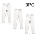 thumbnail image 6 of Hellosay Baby 3 Pack Leggings Cotton Elastic Waist Ruffle Hem Strecth Comfortable Solid Casual Dance Pants Size 1-9, 6 of 9