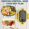 thumbnail image 4 of Fiambrera Bento Box para adultos, fiambrera de doble capa de 1200 ml, 4 of 8