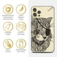 thumbnail image 4 of Case Yard iPhone-11-Pro Case Clear Soft & Flexible TPU Ultra Low Profile Slim Fit Thin Shockproof Transparent Bumper Protective Cover Drop Protective Cell Phone Cases (Bad Cat), 4 of 8