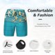 thumbnail image 3 of Balery Seashells And Fishing Net On Blue Wooden Table Bañador para hombre, shorts de playa de secado rápido con entrepierna y forro de compresión-3X-Large, 3 of 6
