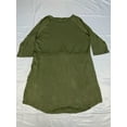 thumbnail image 3 of MSRP $48 Jamie & Layla Petite French Terry Shirt Tail Dress Green Size XL Petite, 3 of 3