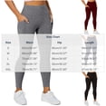 thumbnail image 2 of Leggings with Pockets for Women High Waisted Tummy Control Workout Hip Lift Yoga Pants Activewear Soft Stretchy Athletic Casual Yoga Pants, 2 of 4
