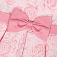 thumbnail image 5 of YunPes Girl Dress Size 16 Girls Summer Rose Printed Sleeveless Irregular Hem Bowknot Birthday Party Dresses Dresses Girls Sweaters, 5 of 8