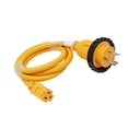 thumbnail image 3 of Parkworld 691975C RV Pigtail Shore Power 30A Male L5-30P to 5-15R Female 15A Dogbone Adapter Power Cord Twist Lock L5-30P Male to 5-15R Female (6FT), 3 of 4