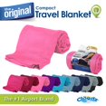 thumbnail image 2 of Cloudz Cozy Compact Airplane Travel Blanket For Your Flight Car Camping Home Or Comforting Warmth Anywhere! - Light Pink, 2 of 5