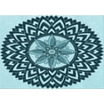 thumbnail image 1 of Ahgly Company Indoor Rectangle Patterned Medium Teal Green Area Rugs, 2' x 3', 1 of 6