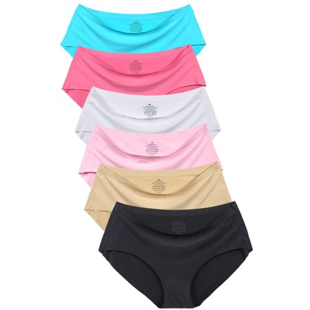 

Anadelle Women s No Show Hiphugger Panties Pack of 6 (Multicolor Large)
