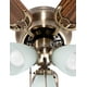 thumbnail image 4 of Ventilador De Techo 42 Bronce Antiguo Aspas Madera Nogal LámparaYa Artfan V7258-1 Flint Ventilador Techo, 4 of 7