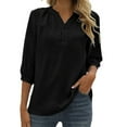 thumbnail image 1 of Blusa con cuello alto y estampado floral para mujer - Poliéster, corte holgado - Casual de primavera/verano - S-XXL, 1 of 4