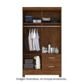 thumbnail image 3 of Ropero Skal Living Camelia 4 Puertas 2 cajones Color rustico, 3 of 4
