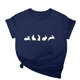 thumbnail image 1 of Tops de Cuello Alto para las Mujeres Amante Impreso Camiseta Cuello Redondo Manga Corta, Poliéster Spandex, 1 of 7