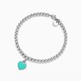 thumbnail image 3 of Pulsera de plata de ley 925 con forma de corazón, esmalte con baño de diamantes y cuentas de 4 mm, joyería clásica de moda con forma de mano de Joker, 3 of 6