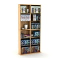 thumbnail image 4 of Atlantic 25"x54" Oskar Adjustable Wood Media Storage Shelf Bookcase (228 DVDs, 464 CDs), Maple, 4 of 6