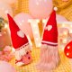 thumbnail image 5 of Peluche De San Valentín, Muñeco Sin Rostro Con Parte Inferior Ponderada, Gnomos De Anciano Con Parches De Corazón, Sombreros Para Decoraciones Navideñas Para El Hogar Cateissary HA046818-01, 5 of 6