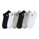 thumbnail image 1 of Calcetas Polo Ralph Lauren acolchonadas de corte bajo para mujer, color gris, talla 9-11 US, 1 of 5