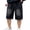 Black, variant on Boys Baggy Jean Shorts Loose Fit Vintage Wide Leg Jorts Y2K Streetwear Hip Hop Casual Pull On Long Denim Shorts 5-14Y