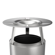 Solo Stove Bonfire Heat Deflector, With 3 Detachable Legs, Accessory for Bonfire Fire Pit, Captures and redirects warmth, 304 Stainless Steel, height: 7 in, diameter: 25 in, 7 lbs