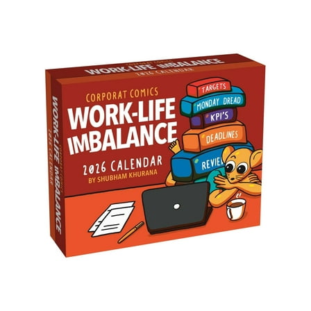 Corporat Comics 2026 Day-To-Day Calendar: Work-Life Imbalance, (Paperback)