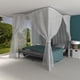 thumbnail image 4 of Dosel de cama para camas individuales y dobles, elegantes cortinas de cama de fácil instalación, mosquitera de poliéster de calidad superior para uso en interiores y exteriores, mosquitera para, 4 of 4
