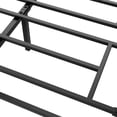 thumbnail image 4 of 14 - pulgada tamaño completo - size tamaño completo metal platform marco de cama: heavy - duty steel slats, no necesita colchón base, easy to assemble, negra color, durable con almacenamiento, 4 of 7