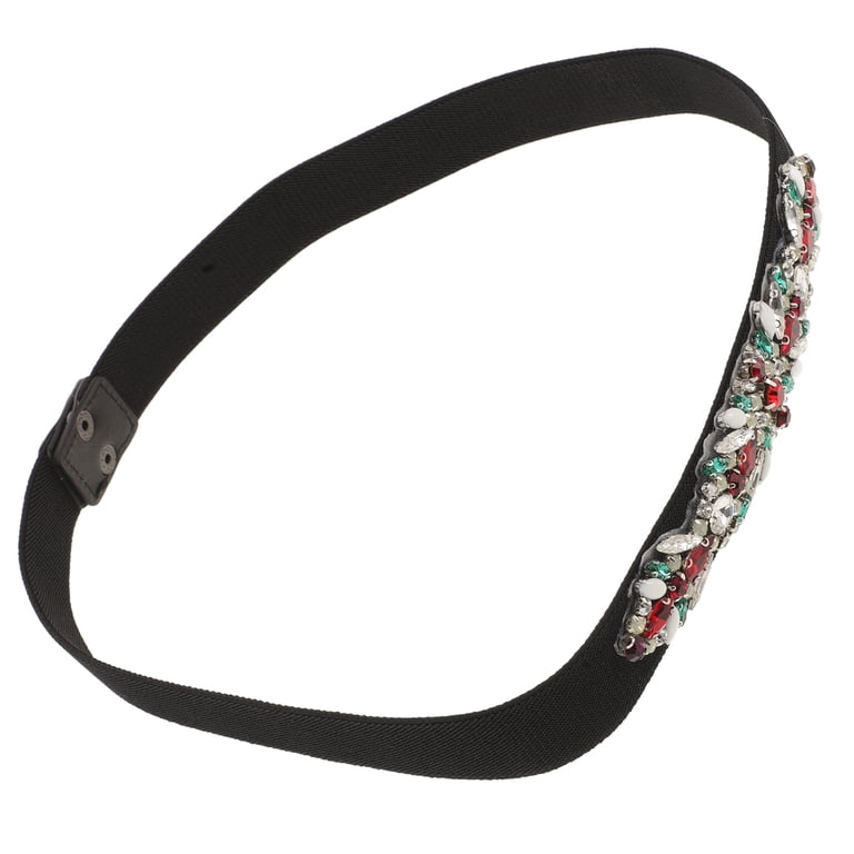 Masteelf Women Rhinestone Waist Belt Beaded Crystal Stretchy  display picture 1