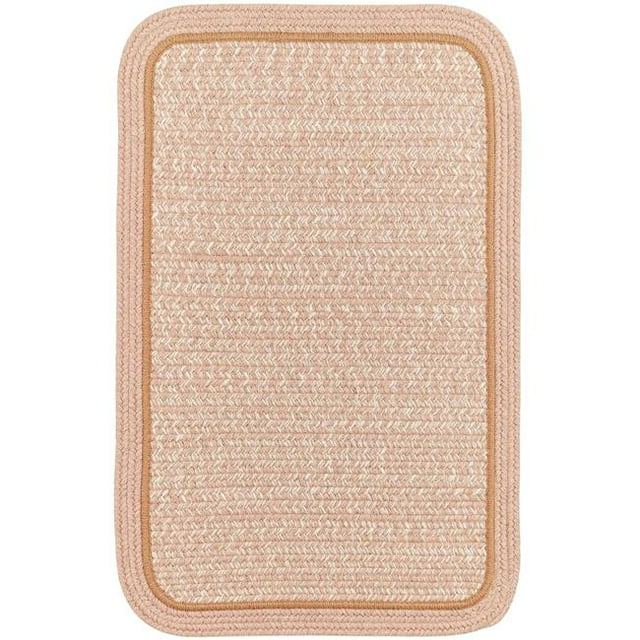 Rhody Rug CC78R024X048S 2 x 4 ft. Casual Comfort Rosewood Banded Braided Rug, Rectangle-Runner
