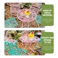 thumbnail image 3 of 3pcs Miniature Table And Chair Set 1/12 Scale Tiny House Round Table And Chairs, 3 of 9