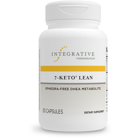 Integrative Therapeutics - 7-Keto Lean - Ephedra-Free DHEA Metabolite with Parsley, Iodine, Inositol, Choline and Copper for Metabolism and Thyroid Support* - Gluten Free - Dairy Free - 30 Capsules