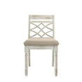thumbnail image 3 of Acme Furniture Furniture Cillin 19" Fabric & Wood Side Chairs in Antique White (Set of 2), 3 of 3