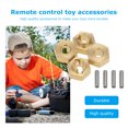 thumbnail image 3 of Kits de adaptador de accionamiento hexagonal de cubo de rueda de latón de 3 mm para 1/24 AXIAL SCX24 AXI90081 RC Car Hugtrwg Para estrenar, 3 of 7