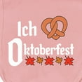 thumbnail image 3 of Inktastic Ich Liebe I Love Oktoberfest Pretzel Heart Baby Burp Cloth, 3 of 3