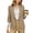 *1-Khaki, variant on Women's Ruched 3/4 Sleeve Single Button Blazer,Shawl Lapel Slim Fit Work Jacket For Women, Ladies' Solid Color Casual Office Coat With Pockets,Beige,S-2XL