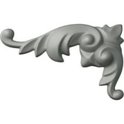 Ekena Millwork 3"W x 4 7/8"H x 3/4"P Attica Leaf Onlay, Right