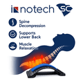 thumbnail image 2 of TYPPKMM 3-Level Lumbar Cracker Back Stretcher Spine Massager Blue, 2 of 2