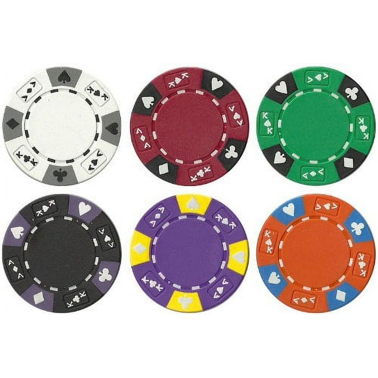 Showdown Poker Chips Set - 500 Heavyweight (13.5-Gram) Clay Composite  Chips, Playing Cards, Dealer Button, & Hi-Gloss Wooden Case - Professional