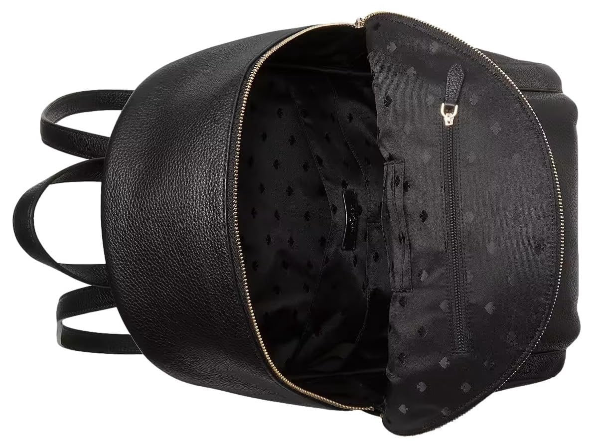 LIKE NEW Kate Spade New York Leila LARGE Black Leather Dome Shoulder Backpack Kate Spade - Brandclub - Kate Spade New York Leila Dome  main image 2