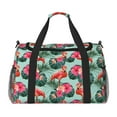 thumbnail image 1 of Disketp Palm Leaves Flamingo Bolsa de Viaje Tipo Duffle, Bolso de Mano para Fin de Semana para Mujer, Bolsa de Gimnasio Ligera para Hombre, Esencial para Viajes, 1 of 7
