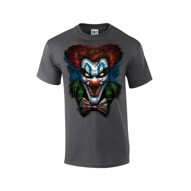 Trenz Shirt Company - Psycho Clown with A Bowtie Short Sleeve T-shirt ...