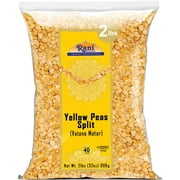 Rani Yellow Peas Split, Dried (Vatana, Matar) 32oz (2lbs) 908g ~ All Natural | Vegan | Gluten Friendly | Kosher | Product of USA
