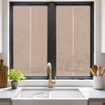 thumbnail image 2 of Warm Beige Window Privacy Film, Solid Color Farmhouse Beige Static Cling UV Sun Blocking Heat Control Window Tint Day and Night, Non-Adhesive Reusable One Way Windows Privacy Cover 17.7''x39.3'', 2 of 7