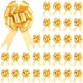 thumbnail image 1 of Cinta Decorativa para Regalo con Cordón Juego de 3 Lazos Dorados Grandes de 18 cm Levamdar, 1 of 7