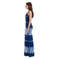 thumbnail image 2 of Riviera Sun Tie Dye Spaghetti Strap Maxi Dress (Dark Blue Tie Dye, Large), 2 of 3