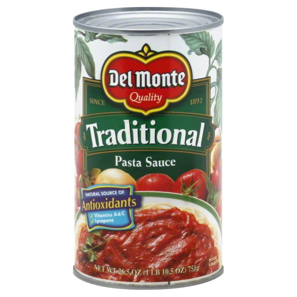 Del Monte Traditional Spaghetti Sauce Walmart Com