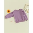 thumbnail image 2 of Bagilaanoe Toddler Baby Girl Boy Casual Sweatshirt Long Sleeve Pullover 6M 9M 12M 18M 24M 3T Kids Loose Tee Tops, 2 of 8
