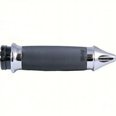 Avon Grips  CC-85-CH-SPK-HT; Custom Contour Grips Spike Heated Cable Throttle (Chrome