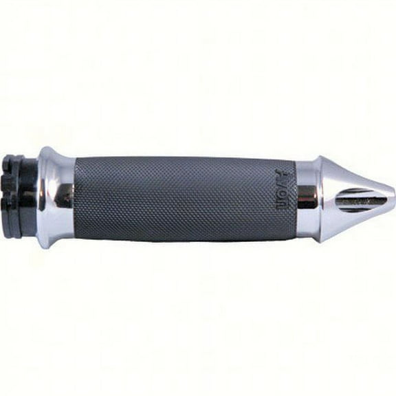 Avon Air Cush Heated Chrome Spike Handlebar Grips (CC-85-CH-SPK-HT)