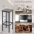 thumbnail image 5 of Safeplus 26" Square Industrial Bar Stools,Set of 4 Barstools with Metal Footrest for Dining Room, Kitchen, 5 of 7