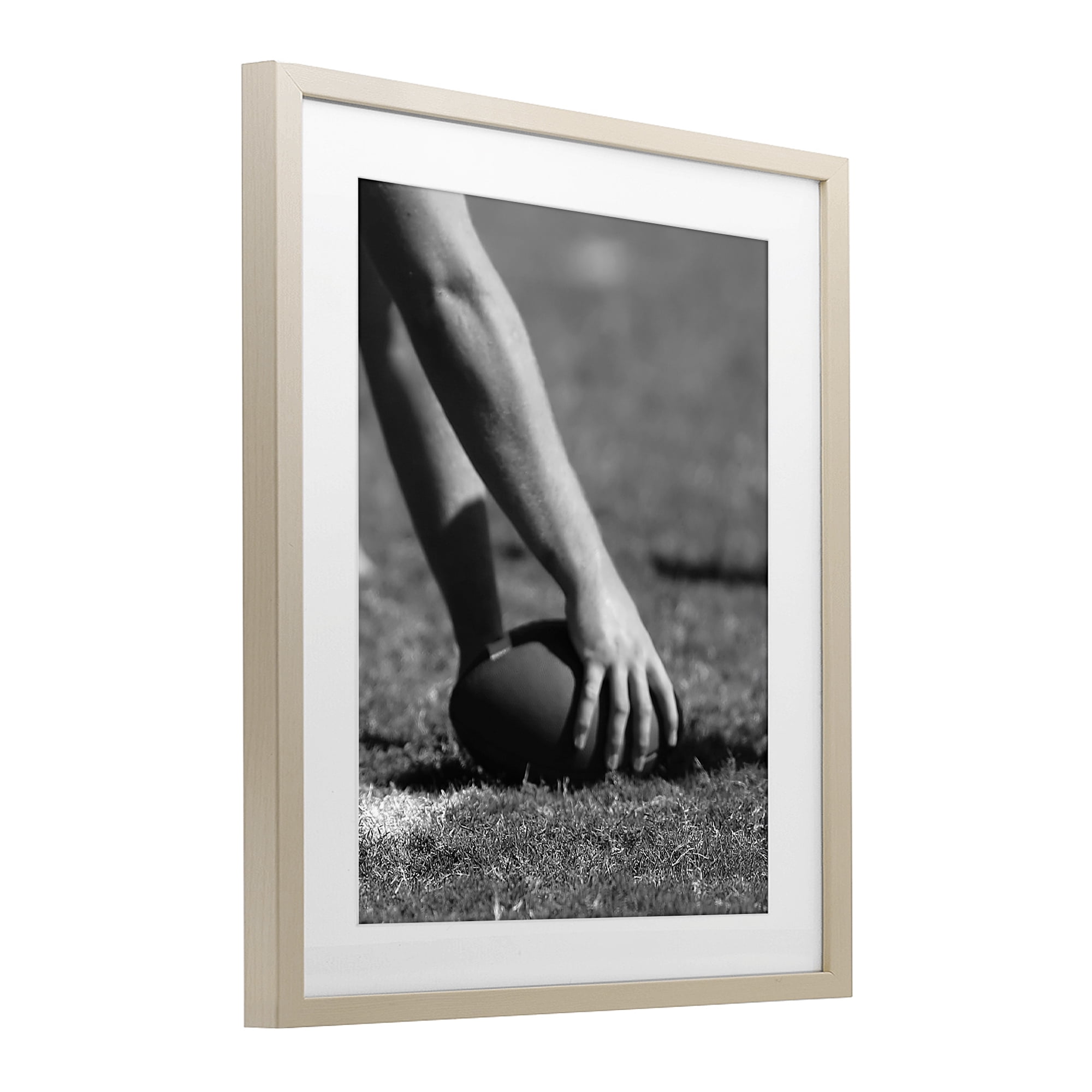 Stupell Industries Football Hike in Action Birch Framed Print Under Glass, design by Marcus Prime