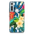 thumbnail image 1 of MUNDAZE Motorola Moto G Fast Shockproof Clear Hybrid Protective Phone Case Blue Monstera Pothos Tropical Floral Flowers Cover, 1 of 5